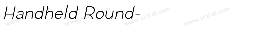 Handheld Round字体转换